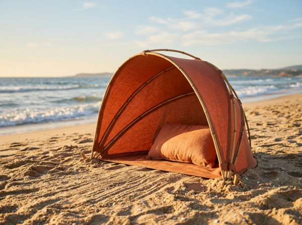 LUMEA Oasis Terre — produit déployé sur le sable