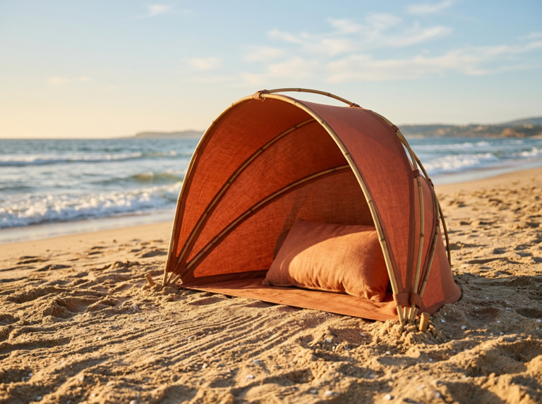 LUMEA Oasis Terre — produit déployé sur le sable